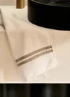 Mango Home Contrast Linen Valance Towel Off White