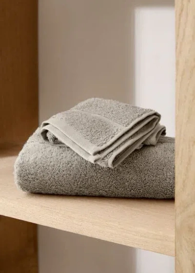 Mango Home Set Of Towel Medium Grey In Brown