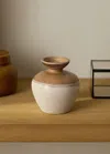 Mango Home Small Stoneware Vase Beige