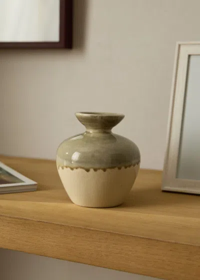 Mango Home Small Stoneware Vase Grey
