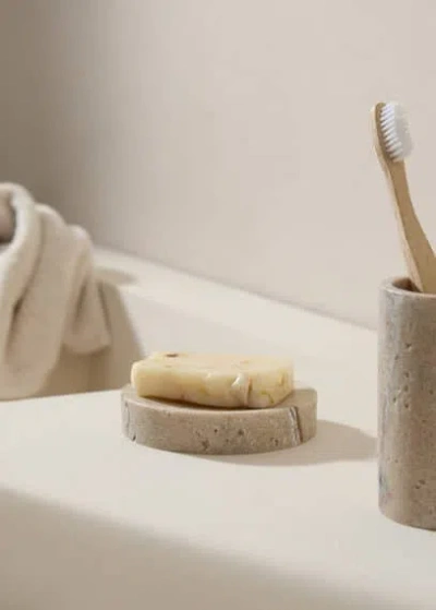 Mango Home Soap Holder In Light/pastel Grey