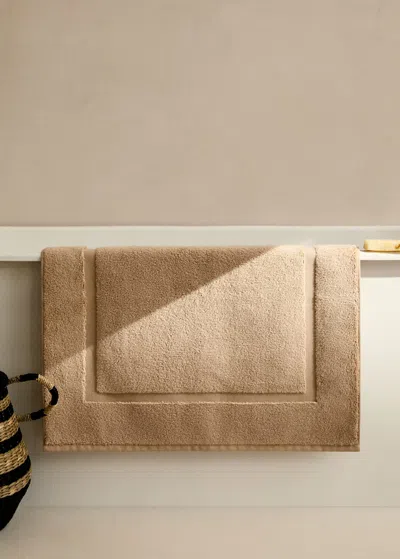 Mango Home Soft Cotton Bath Mat Peach