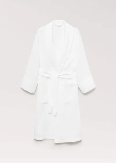 Mango Home Soft Cotton Bathrobe White