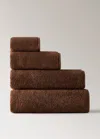 Mango Home Soft Cotton Shower Towel Tobacco Brown