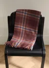 Mango Home Soft Fringed Check Blanket Russet