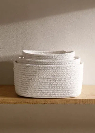 Mango Home Basket White