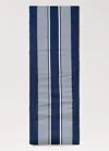 Mango Home Waterproof Reversible Striped Sun Lounger Topper Navy