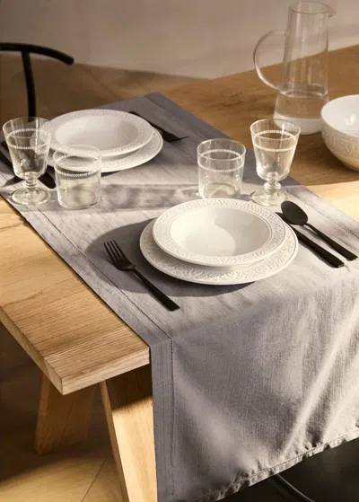 Mango Home Table-runner Medium Grey