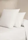 Mango Home 500-thread Count Cotton Percale Pillowcase With Rounded Piping Detail, 45x110 Cm White