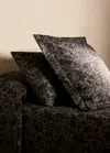 Mango Home Printed Two-tone Floral Percale Cotton Pillowcase 50x75 Cm Khaki