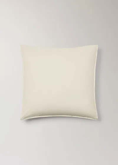Mango Home Children's Washed Cotton Double-stitched Pillowcase 60x60 Cm Pastel Green