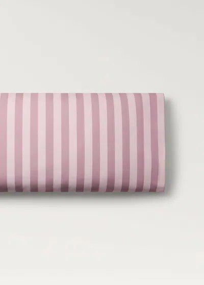 Mango Home Taie D'oreiller Enfant Coton Percale Rayures Larges 45x110 Cm Rose - Home - 45x110cm -
