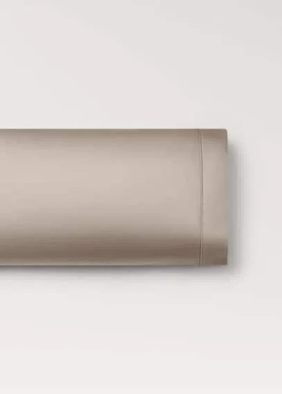 Mango Home 600-thread Count Satin Cotton Pillowcase 45x110 Cm Light/pastel Grey
