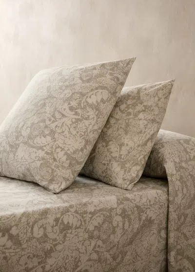 Mango Home Housse D'oreiller Coton Imprimé Paisley 50x75 Cm Gris Clair/pastel - Home - 50x75cm -