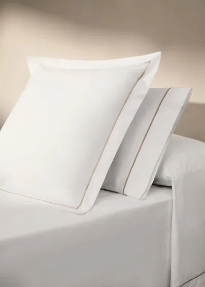 Mango Home Taie Doreiller Marron Moyen - Home - 45x110cm -