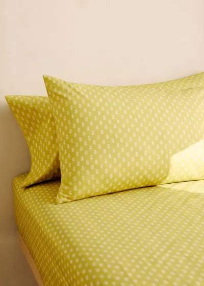 Mango Home Taie D'oreiller Enfant Percale De Coton Fleur Petite 50x75 Cm Vert Forêt - Home - 50x75cm - Mango Ho In Forest Green