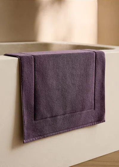 Mango Home Cotton Bath Mat Plum