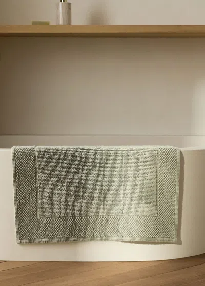 Mango Home Cotton Garment Dyed Bath Rug Forest Green