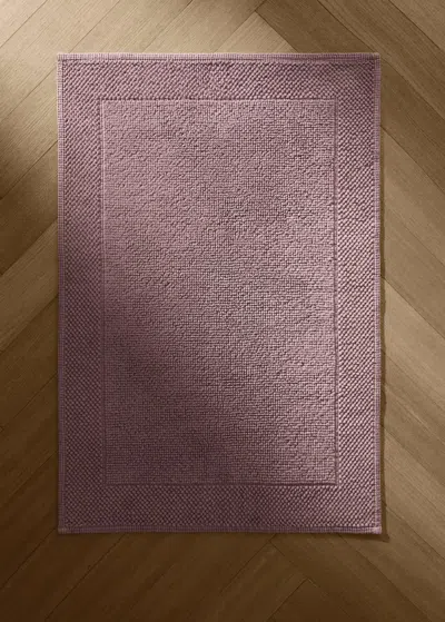 Mango Home Cotton Garment Dyed Bath Rug Purple