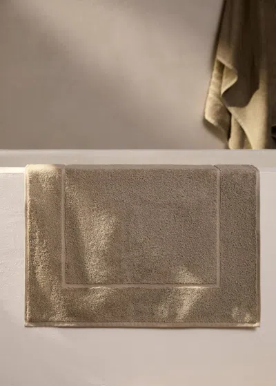 Mango Home Cotton Bath Mat Beige