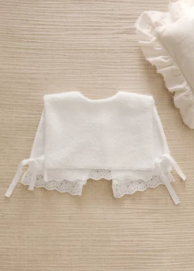 Mango Home Terry Bib With Lace Trim