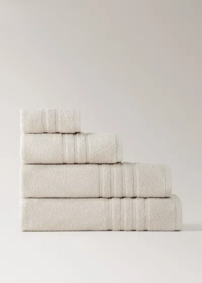 Mango Home Serviette Invité Coton Bouclette Sable - Home - 30x50cm -
