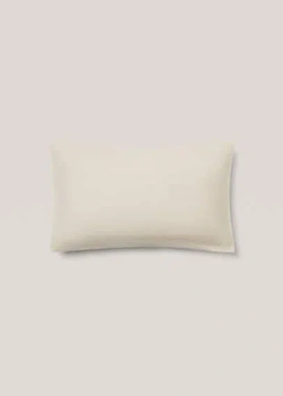 Mango Home Textured Cotton Cushion Case 30x50cm Sand In White