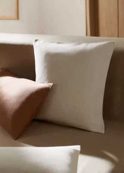 Mango Home Textured Cotton Cushion Case 45x45cm Sand In Multi
