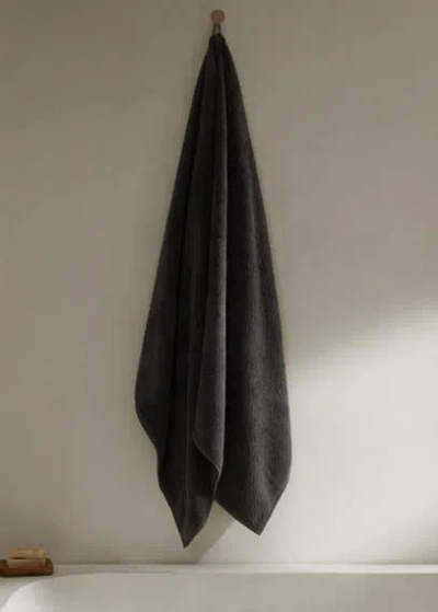 Mango Home Serviette Gris Anthracite - Home - 90x150cm -