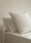 Mango Home Deux Taies D'oreiller En Percale De Coton 200 Fils 50x75 Cm Blanc - Home - 50x75cm -