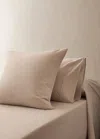 Mango Home Two 300-thread Count Cotton Percale Pillowcases 50x75 Cm Ivory White