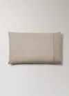 Mango Home Two 300-thread Count Cotton Percale Pillowcases 50x75 Cm Medium Brown