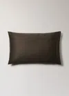 Mango Home Two 600-thread Cotton Satin Pillowcases 50x75 Cm Chocolate