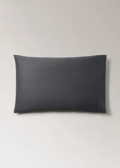 Mango Home Two 600-thread Cotton Satin Pillowcases 50x75 Cm Dark Grey