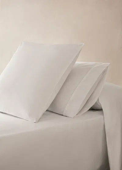 Mango Home Two 600-thread Cotton Satin Pillowcases 50x75 Cm White