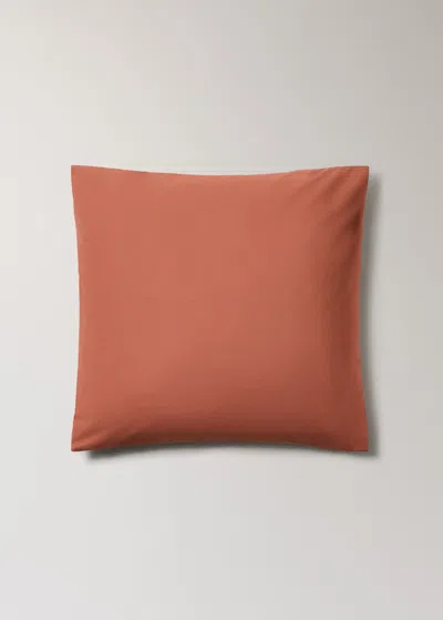 Mango Home Two Cotton Percale Pillowcases 60x60cm Medium Pink
