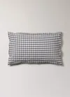 Mango Home Two Pillowcases Cotton Percale Vichy Square 50x75 Cm Grey