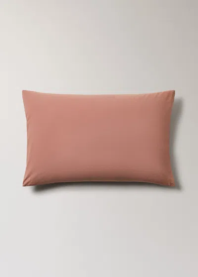 Mango Home Two Washed Cotton Pillowcases With Ties 50x75 Cm Medium Brown