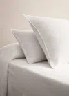 Mango Home Two Washed Linen Pillowcases 60x60 Cm White