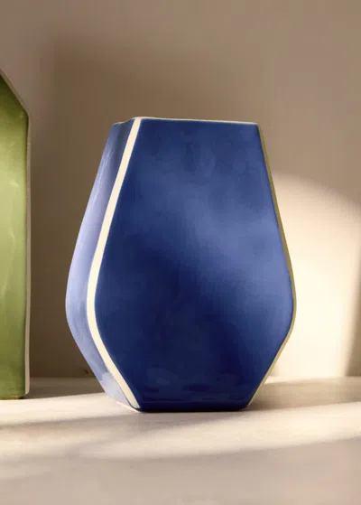 Mango Home Vase Bleu - Home - Taille Unique -