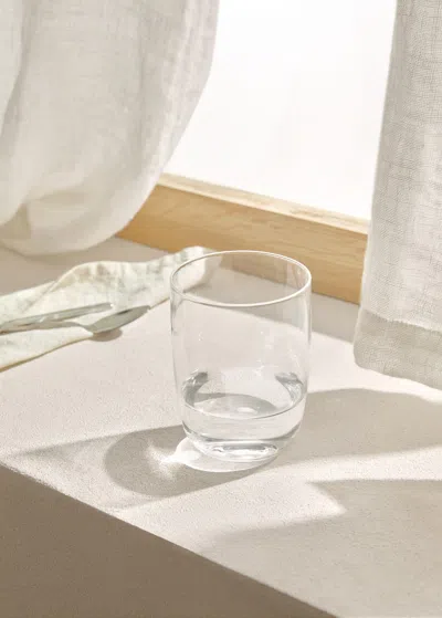 Mango Home Small Plain Borosilicate Glass Tumbler Ice Grey