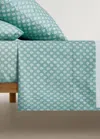 Mango Home Washed Cotton Flat Sheet 160x280cm Forest Green