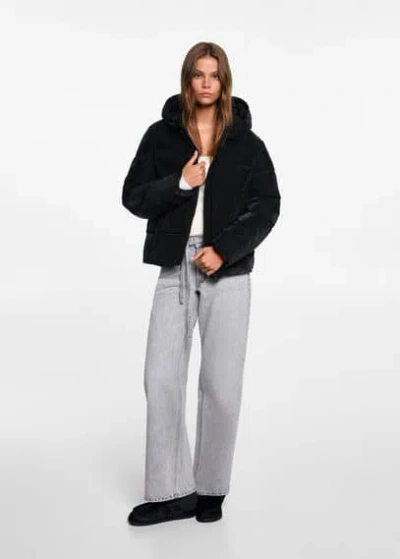 Mango Kids' Anorak In Noir