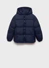 Mango Anorak Dark Navy In Blue
