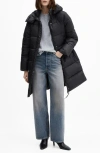 MANGO HOODED QUILTED COAT