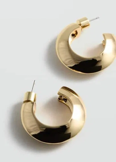 Mango Hoop Earrings Gold