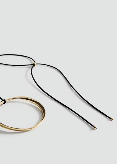 Mango Hoop Necklace Gold