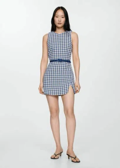 Mango Robe In Bleu