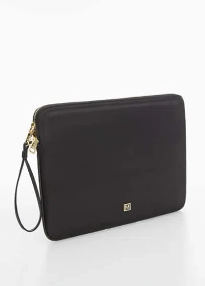 Mango Nylon Case With Zip Black In Noir