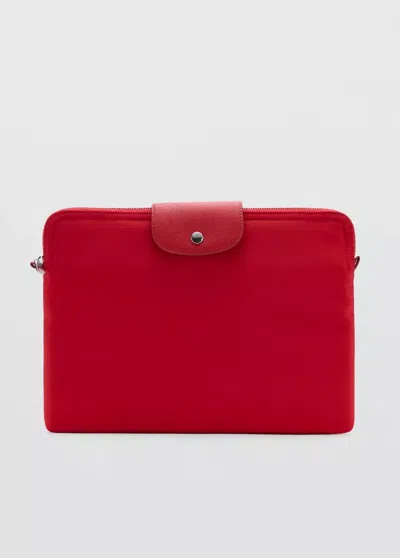 Mango Housse Ordinateur Portable Nylon In Rouge